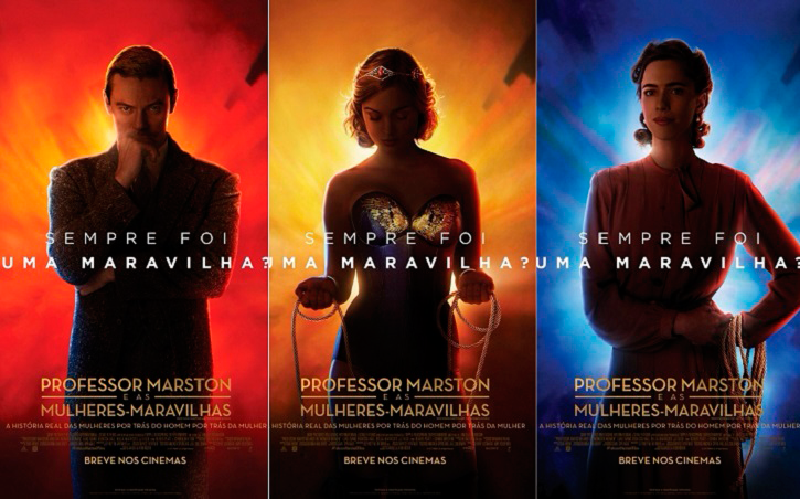 Posters do filme "Professor Marston e as Mulheres-Maravilhas"
